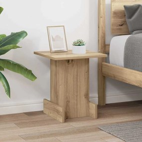 vidaXL End Table Artisan Oak 35,5 x 35 x 40 εκ Επεξεργασμένο ξύλο