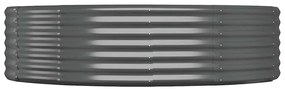 vidaXL Ζαρντινιέρα Ανθρακί 140x140x36εκ Γαλβανισμένος χάλυβας