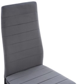 ΣΕΤ ΤΡΑΠΕΖΑΡΙΑΣ 5ΤΜΧ LADY HM21199.01 ΓΥΑΛΙ--ΜΕΤΑΛΛΟ ΣΕ ΜΑΥΡΟ &amp; ΒΕΛΟΥΔΟ ΓΚΡΙ