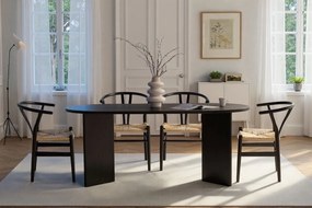 Dining Table Sablin - Wood Black Wood Black