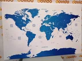 Εικόνα του παγκόσμιου χάρτη με μεμονωμένες πολιτείες - 120x80