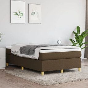 ΚΡΕΒΑΤΙ BOXSPRING ΜΕ ΣΤΡΩΜΑ ΣΚΟΥΡΟ ΚΑΦΕ 120X190 ΕΚ ΥΦΑΣΜΑΤΙΝΟ 3269693