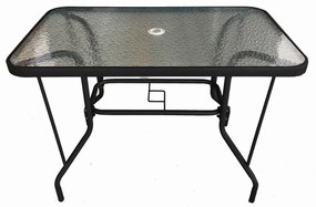 Τραπέζι Μεταλλικό ArteLibre Severin Μαύρο 110x60x70cm