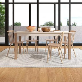 Τραπέζι Τραπεζαρίας Επεκτεινόμενο Belfort Cashmere - Artisan 160(200)x80x77 εκ.