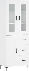 vidaXL Ντουλάπι Λευκό 69,5x34x180 εκ. από Επεξεργασμένο Ξύλο