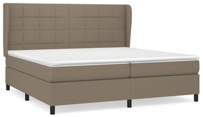 ΚΡΕΒΑΤΙ BOXSPRING ΜΕ ΣΤΡΩΜΑ TAUPE 200X200 ΕΚ. ΥΦΑΣΜΑΤΙΝΟ 3127993