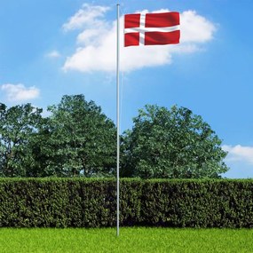 vidaXL Σημαία Δανίας 90 x 150 εκ.