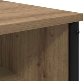 vidaXL Τραπέζι περιποίησης με ράφι Artisan Δρυς 81 x 40 x 131 εκ