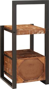 vidaXL Βάση Ρούχων Πολύχρωμο 40 x 40 x 90 cm Στερεό Ανακτηθέν Ξύλο
