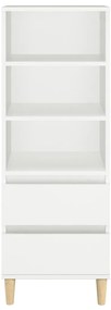 vidaXL Ντουλάπι Λευκό 40 x 36 x 110 εκ. από Επεξεργασμένο Ξύλο