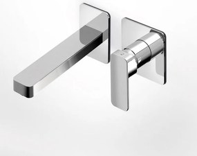 Eurorama Quadra Chrome Μπαταρία Νιπτήρος Εντοιχισμού 2 Οπών 144904-100