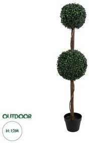 Artificial Garden BUXUS 20399 Τεχνητό Διακοσμητικό Φυτό Πυξός Υ120cm Globostar 20399