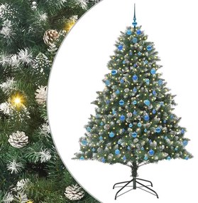 vidaXL Τεχνητό Χριστουγεννιάτικο Δέντρο με 300 LED Πράσινο 210 cm