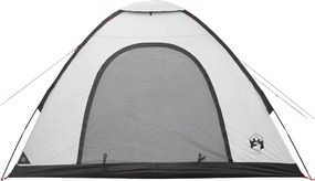 vidaXL Σκηνή Camping 4 ατόμων Λευκό Μαύρο