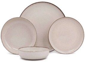 Σερβίτσιο Πιάτα Φαγητού (Σετ 24Τμχ) 710KTP2882 Cinnamon Hermia 24 τμχ Porcelain