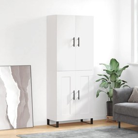 vidaXL Ντουλάπι Λευκό 69,5x34x180 εκ. από Επεξεργασμένο Ξύλο