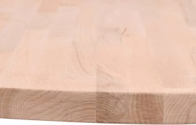 vidaXL Επιφάνεια Τραπεζιού Στρογγυλή Ø80x1,5 εκ. Μασίφ Ξύλο Οξιάς