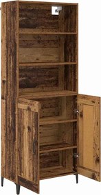 vidaXL Highboard 2 pcs Παλαιό ξύλο Επεξεργασμένο ξύλο