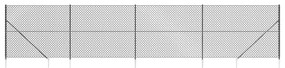 vidaXL Συρματόπλεγμα Περίφραξης Ανθρακί 2 x 10 μ. με Καρφωτές Βάσεις