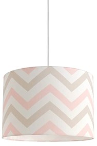 Παιδικό Φωτιστικό Κρεμαστό Hesperis Chevron 35x24cm Ε27 Sand-Pink Veis