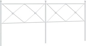 vidaXL Ανταλλακτικό κεφαλάρι Λευκό 200 εκ. Μεταλλικό