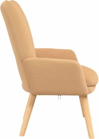 vidaXL Πολυθρόνα Μπεζ 63 x 67 x 94 εκ. Πολυεστέρας και Κόντρα Πλακέ
