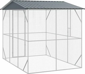 vidaXL Κλουβί Πουλιών Ανθρακί 227 x 310 x 247 εκ