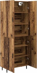 vidaXL Highboard 2 pcs Παλιό Ξύλο Επεξεργασμένο ξύλο