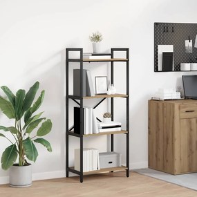 vidaXL Ράφι Βιβλίων 4 επιπέδων 56 x 34 x 133,5 εκ Επεξεργασμένο ξύλο