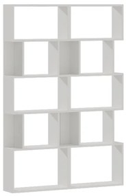 Βιβλιοθήκη Booky pakoworld 12 ραφιών λευκό μελαμίνης 120x20x175εκ 120-000403