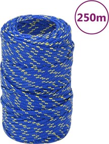 vidaXL Σχοινί Ναυτιλίας Μπλε 2 χιλ. 250 μ. από Πολυπροπυλένιο