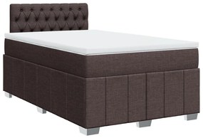 ΚΡΕΒΑΤΙ BOXSPRING ΜΕ ΣΤΡΩΜΑ ΣΚΟΥΡΟ ΚΑΦΕ 120X190 ΕΚ ΥΦΑΣΜΑΤΙΝΟ 3289317