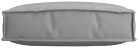 vidaXL Μαξιλάρι Παλέτας για Καθίσματα Γκρι 60x60x12 cm Ύφασμα Oxford