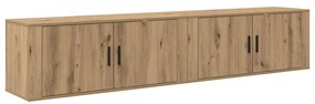 vidaXL Σετ Βαθμιδωτών Ντουλαπιών Τηλεόρασης 2 pcs Artisan Oak