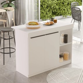Τραπέζι Κουζίνας Λευκό ILOL 120x60x88.2