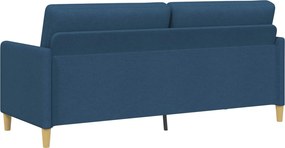 vidaXL Καναπές με Αποθήκευση Μπλε 192 x 78 x 87 εκ. Πολυεστέρας