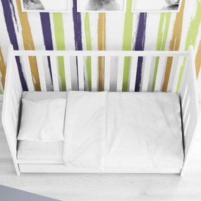 Παπλωματοθήκη Κούνιας (120x160) Dimcol Solid White 491