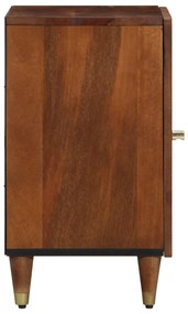 vidaXL Ντουλάπι Μπάνιου 38x33x58 εκ Μασίφ Ξύλο Μάνγκο