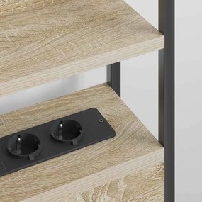 vidaXL Κεφαλάρι Αποθήκης με ράφι Sonoma Δρυς 160 cm Επεξεργασμένο ξύλο