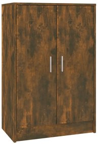 vidaXL Παπουτσοθήκη Καπνιστή Δρυς 60x35x92 εκ. από Επεξεργασμένο Ξύλο