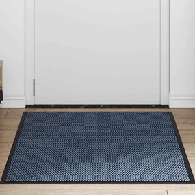 vidaXL Χαλάκι πόρτας μπλε 90x150 cm