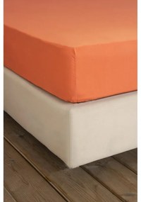 Σεντόνι Ημίδιπλο Με Λάστιχο Unicolors Vivid Coral 120x200+32 - Nima Home