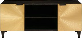 vidaXL Ντουλάπι TV Μαύρο και Χρυσό 105 x 33 x 46 εκ.