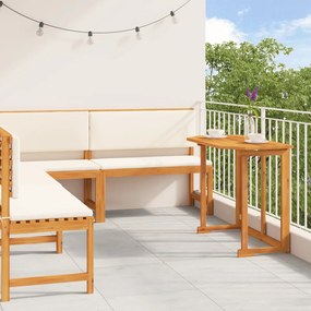 vidaXL Σετ Παγκάκι Κήπου 4 pcs Καφέ Μασίφ ξύλο ακακίας
