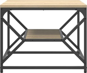 vidaXL Τραπεζάκι σαλονιού Δρύς Sonoma 51 x 50 x 40 εκ.