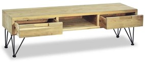 vidaXL Έπιπλο Τηλεόρασης 120 x 35 x 35 εκ. από Μασίφ Ξύλο Teak