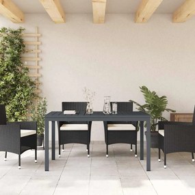vidaXL Τραπέζι Patio Ανθρακί 180 x 80 x 74 cm