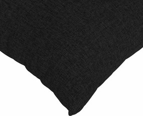 vidaXL Μαξιλάρι Καναπέ 2 pcs Μαύρο 70 x 50 cm ύφασμα