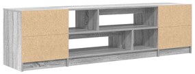 Έπιπλο Τηλεόρασης Γκρι Sonoma 188,5x41x50 εκ. Επεξεργ. Ξύλο - Γκρι