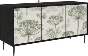 vidaXL Ντουλάπι TV GOTHA 102 x 33 x 51 εκ Μαύρη Δρυς